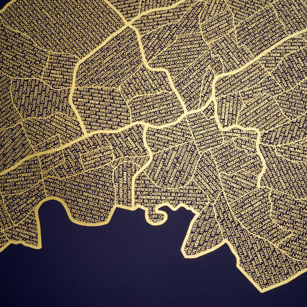 Gold Foil Maps