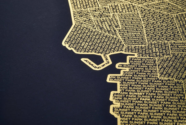 Gold Foil Maps