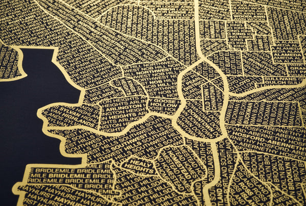 Gold Foil Maps