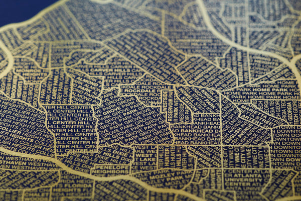 Gold Foil Maps