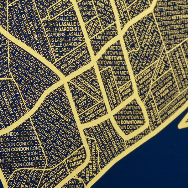 Gold Foil Maps