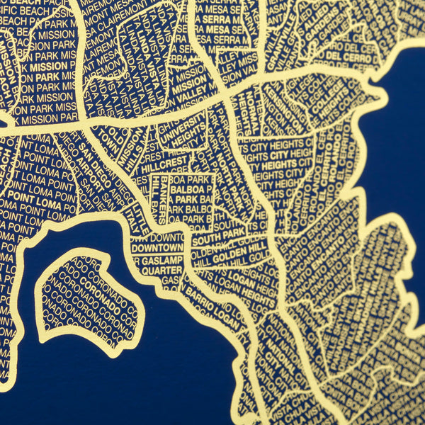 Gold Foil Maps